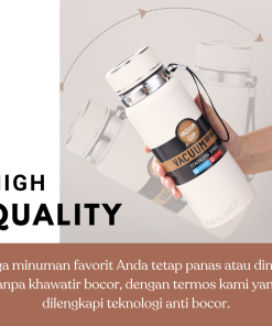 Alternative view of Termos Stainless Steel Tahan Panas Dingin Dengan Pengaturan Suhu Otomatis Thermos Travel Bahan Sus 304 Anti Karat