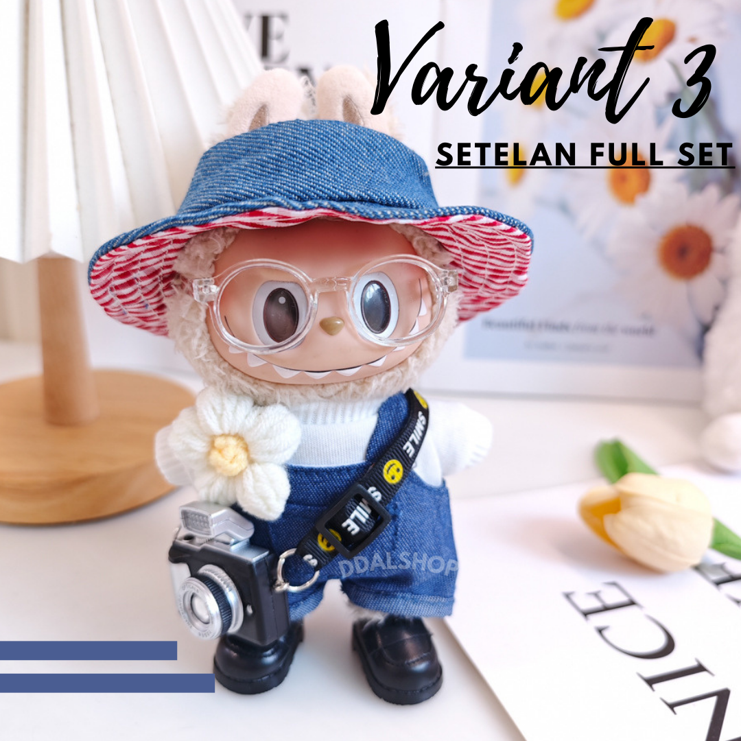 Aksesoris Boneka Viral Pernak Pernik Labubu Baju Celana Kacamata Topi Tas Sepatu - Gambar 8