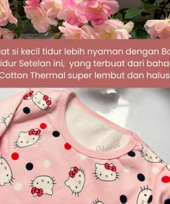 Alternative view of baju tidur anak perempuan setelan anak motif lucu bahan berkualitas import