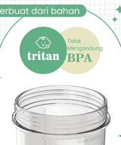 Blender Portable Juicer Buah Tumbler Travelling Blander 4 Mata Pisau Bahan Tritan Bpa Free Kapasitas 600Ml - Gambar 4