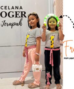 Celana Jogger Anak Perempuan Import Bahan 100% Katun Berkualitas Usia 2-8 tahun