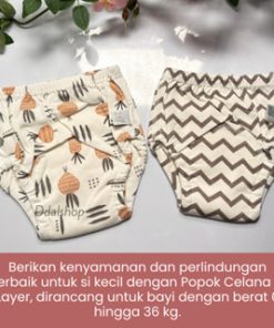 Popok celana Kain 6 LayersMotif Kartun Dapat Dicuci Untuk Toilet Training - Gambar 5