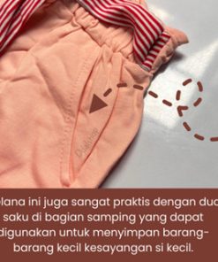 Celana Jogger Anak Perempuan Import Bahan 100% Katun Berkualitas Usia 2-8 tahun - Gambar 6