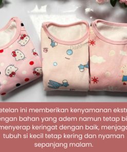 Alternative view of baju tidur anak perempuan setelan anak motif lucu bahan berkualitas import