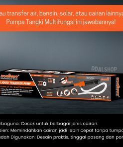Pompa Bensin Elektrik Selang Multifungsi untuk Cairan Air & Bensin dengan Tekanan Tinggi, Daya Hisap Kuat, Anti Tumpah - Gambar 5