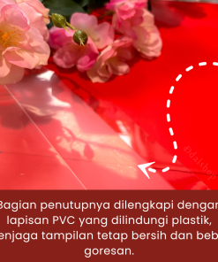 HardBox Aesthetic Box Gift Serbaguna Hampers Hari Raya Kotak Kemasan Tutup Mika Dengan Tali Pita - Gambar 9