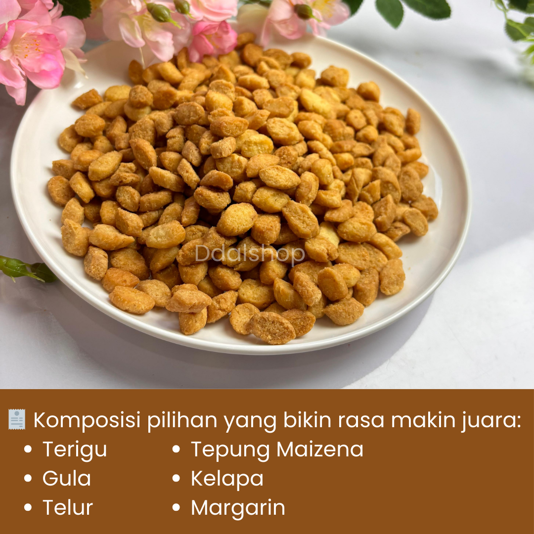 Kue Biji Ketapang Betawi Cemilan Lebaran Oleh O0leh Snack Khas Jakarta Enak Renyah Gurih Home Made - Gambar 4