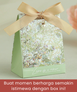 Box Aesthetic Kotak Hadiah Gable Box Bunga Aksesoris Mutiara - Gambar 7