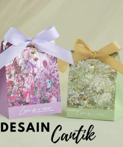 Alternative view of Box Aesthetic Kotak Hadiah Gable Box Bunga Aksesoris Mutiara