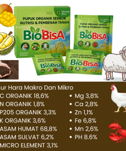 Pupuk Organik Serbuk Bio BISA Teknologi Nano Menutrisi Membenahi Tanah Penyubur Tanaman Sayuran Buah - Gambar 8