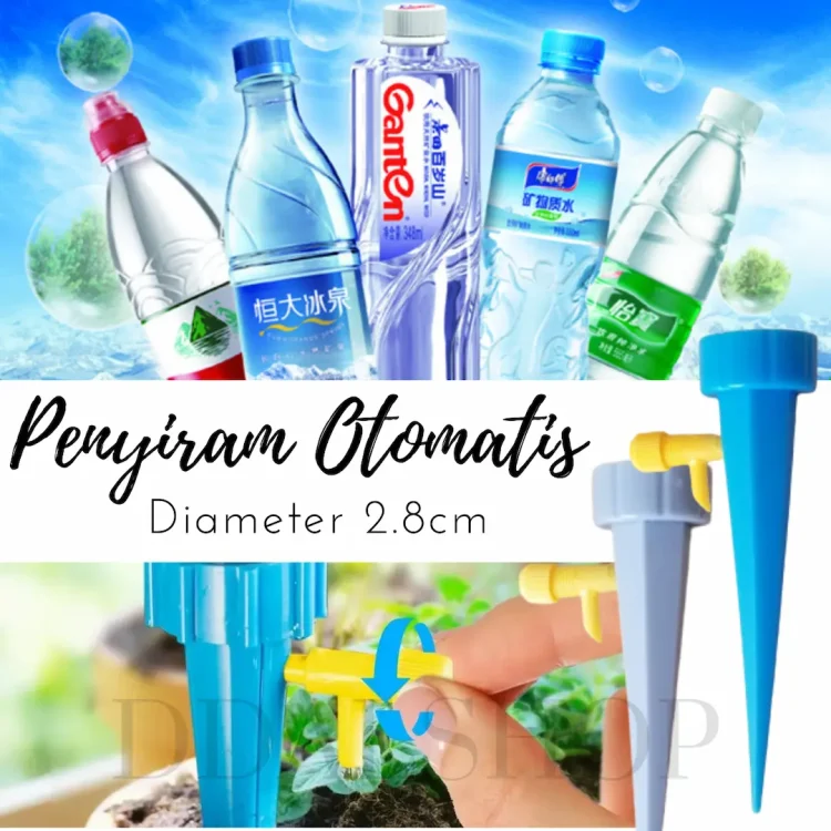 Alat Siram Tanaman Otomatis Sprinkler Taman Irigasi Kebun Dripper Penyiram Sistem Tetes Air 2,8cm
