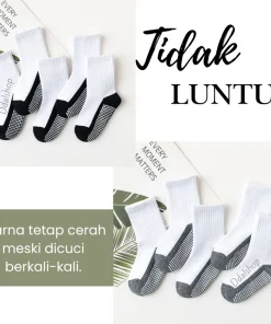 Alternative view of Kaos Kaki Sekolah Anak TK SD laki laki perempuan Anti Slip Bahan Tebal 1-18tahun Minliu Import