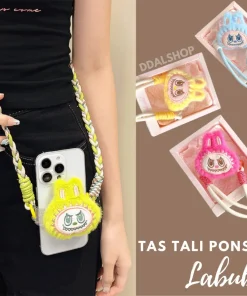 Tali Handphone Gantungan Labubu Aksesories Hp Lucu Selempang Aesthetic