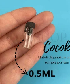 Alternative view of Botol Parfume Mini Kaca Kecil Refill  Tester 0,5ml 1ml 2ml 3ml Tabung Reaksi