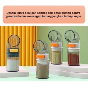 Dispenser Tempat Botol Bumbu Dapur Wadah Garam Estetik