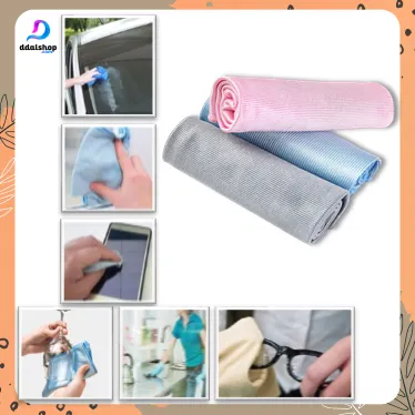 Kain Lap Microfiber Serbaguna Kualitas Tinggi Ukuran 30x30, 40x40, 40x60 Bahan Superfine Fiber