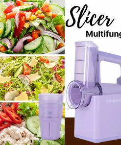 Pemotong Sayur Elektrik Slicer Parutan Multifungsi Pengiris Bawang, Kentang, Kol, Alat Salad Praktis, Alat Potong Serbaguna, Charger Type-C