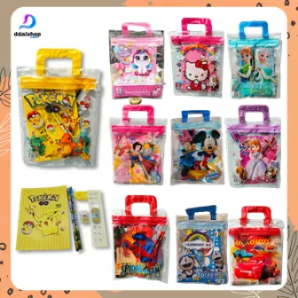 Tas bingkisan ulang tahun anak tas souvenir set alat tulis goodie bag ultah