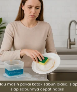Alternative view of Dispenser sabun cuci piring cair 2 in 1 / holder spon tempat sabun cuci piring untuk peralatan dapur