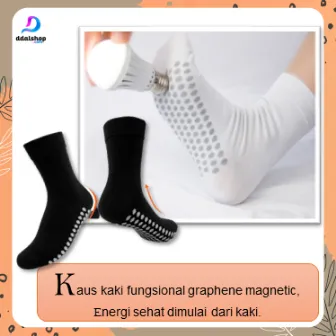 Kaos Kaki Dewasa Kesehatan Graphene Grafena Terapi Anti Slip Bahan Katun