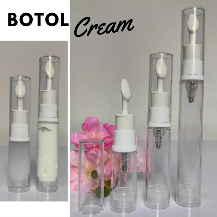 Botol Pump Airless Travel Bottle Cream Eye Lotion Skin Care Kosmetik Mini 6ml 10ml 18ml