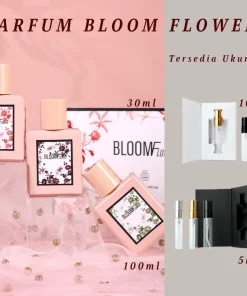 Parfum Wanita Bloom Flower Eau De Parfume Aroma Bunga Fresh Minyak Wangi Cewe 30ml 100ml