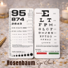 Rosenbaum Eye Chart & Snellen Mini Portable Optometry Eye Test Card