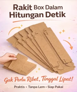 Kotak Hampers Transparan Premium Kraft Gift Box Snack Sekat Clear Box Kado Elegan Pernikahan