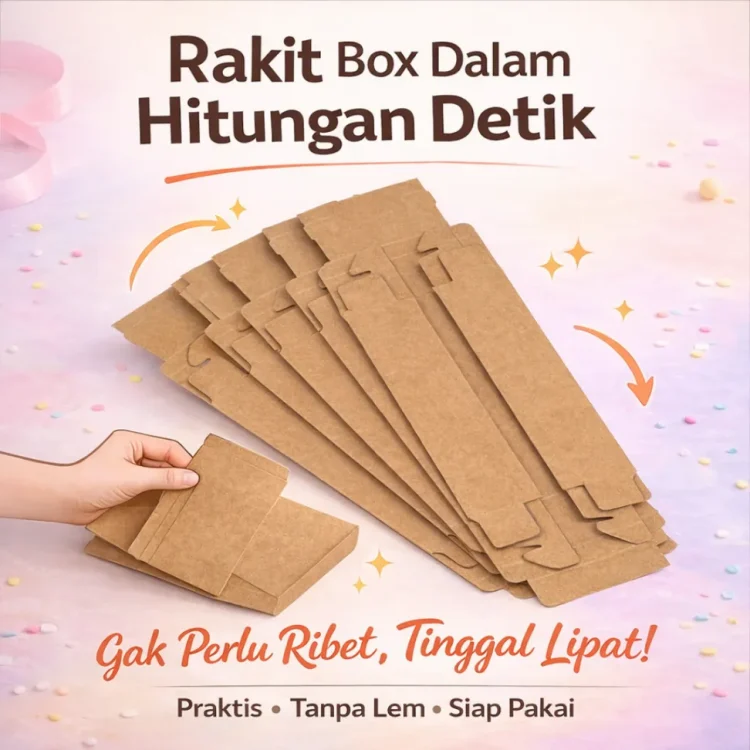 Kotak Hampers Transparan Premium Kraft Gift Box Snack Sekat Clear Box Kado Elegan Pernikahan
