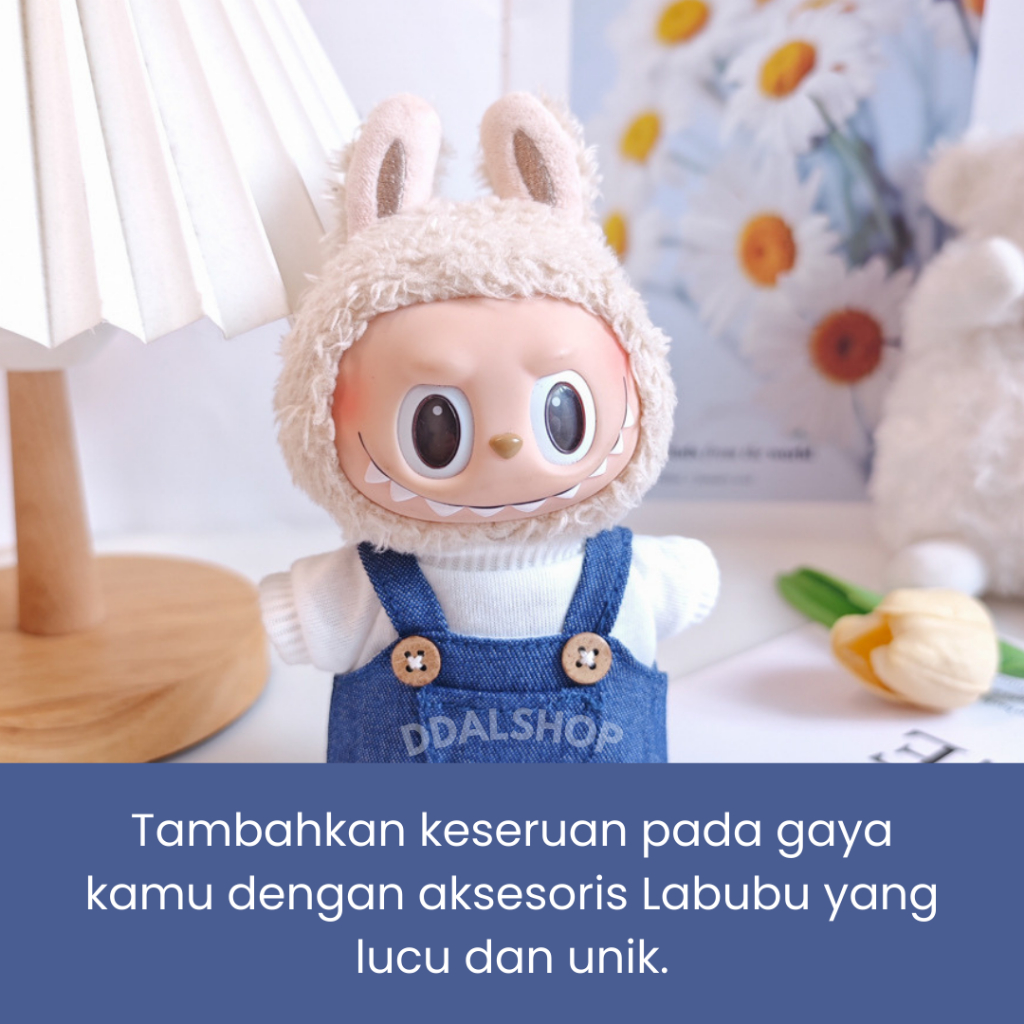 Aksesoris Boneka Viral Pernak Pernik Labubu Baju Celana Kacamata Topi Tas Sepatu - Foto 4