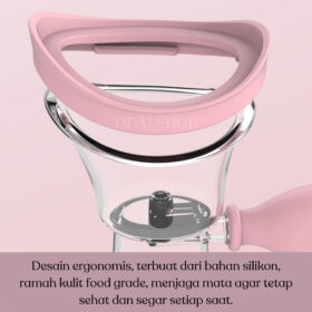 Alat Cuci Mata Portable Eye Washer Gelas Bilas Mata Silikon Lembut Pink Mint Praktis Dibawa - Foto 2