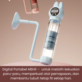 Alat Latihan Pernapasan Digital Counter Portabel – Dumbbell Paru Pintar dengan Penghitung Otomatis & Otot Inti - Foto 6