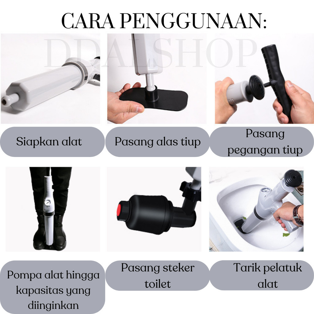 Alat Sedot / Penyedot Wc Mampet – Alat Sedot Saluran wastafel DRAIN BUSTER Suction Pump - Foto 9