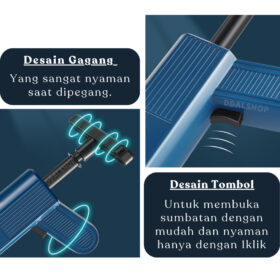 Alat Sedot WC Mampet Anti Sumbat Saluran Wastafel Pompa Booster Pendorong Pump Toilet 120Bar - Foto 4