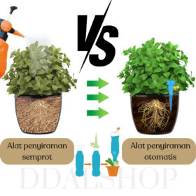 Alat Siram Tanaman Otomatis Sprinkler Taman Irigasi Kebun Dripper Penyiram Sistem Tetes Air - Foto 3