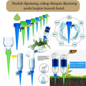 Alat Siram Tanaman Otomatis Sprinkler Taman Irigasi Kebun Dripper Penyiram Sistem Tetes Air - Foto 6