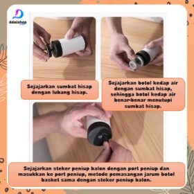 Alat Vakum Makanan Frozen Multifungsi Vacum Baju Vacuum Travel Bag Pompa Bola USB Charger Portable - Foto 3