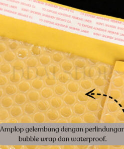 Amplop Coklat Bubble Wrap Envelope Packaging paket pengiriman barang 9×15,11×15,13×23,17×21,25×32 - Foto 2