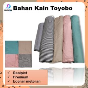 bahan kain katun toyobo premium meteran murah / kain katun toyobo platinum - Foto 1