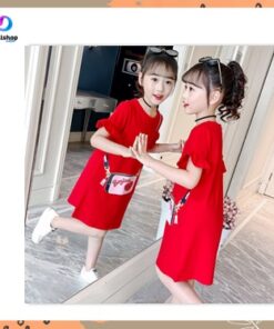 Baju Dress Anak Perempuan Import Premium Usia 4-15tahun - Foto 2