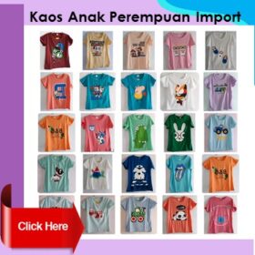 Baju Kaos Import Kaos Anak Lengan Pendek Bahan Katun - Foto 2