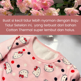 Baju Tidur Anak Perempuan / Baju Tidur Bayi Murah / Baju Tidur Bayi Import / Piyama Anak Cewek - Foto 2