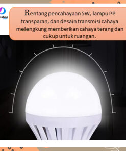 Bola Lampu Emergency Led Darurat Mati Lamp Konduktif Grafena Eksperimen Uji Serat 5 Watt - Foto 2