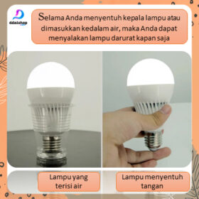 Bola Lampu Emergency Led Darurat Mati Lamp Konduktif Grafena Eksperimen Uji Serat 5 Watt - Foto 6