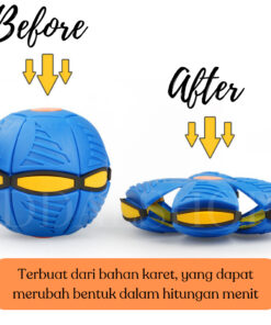 Bola Ufo Magic Ball Mainan Terbang Ajaib Interaktif Lampu LED Kelap Kelip musik Bola Injak Viral - Foto 2
