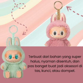 Boneka Karakter Lucu Macaron Gantungan Kunci Blind Box Mainan Koleksi Anak - Foto 5