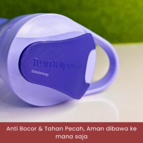 Botol Air Minum Sekolah Anti Bocor Tumpah  Splash Bottle TwinTulipware 650ml BPA Free Tutup  Flip - Foto 4