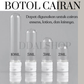 Botol Bohlam Kaca Kosong Travel Bottle Skincare Kosmetik Serum TonerLiquid Medis Refill2ml3ml5ml10ml - Foto 9