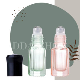 Botol Kaca Parfum Roll On Mini Transparan Warna Warni Bottle Kosong Isi Ulang Refill Size 3ml - Foto 5