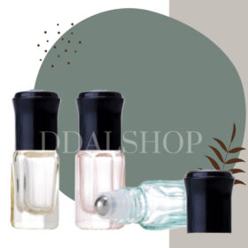 Botol Kaca Parfum Roll On Mini Transparan Warna Warni Bottle Kosong Isi Ulang Refill Size 3ml - Foto 7